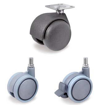 Roues en caoutchouc pour mobilier